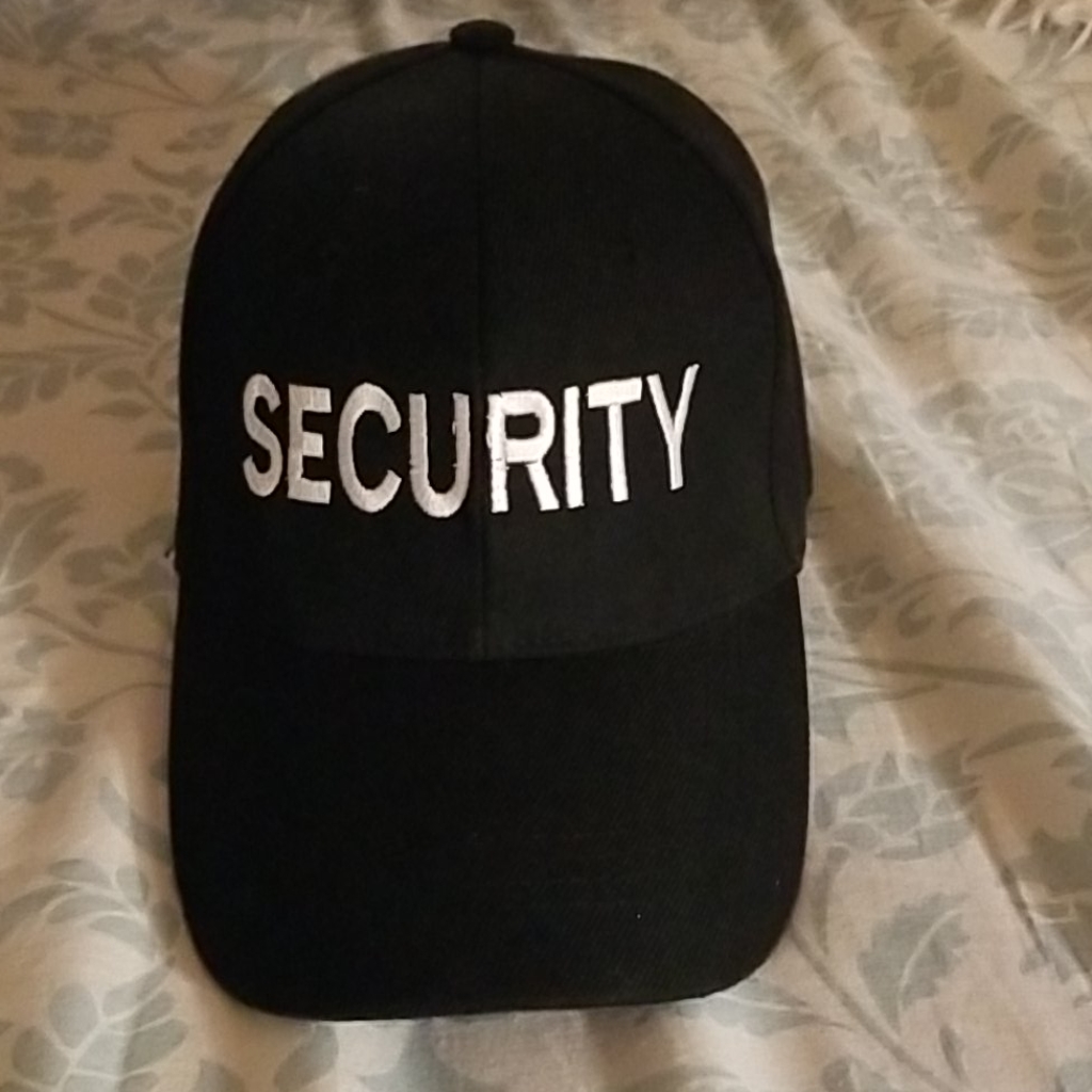 Black Security Hat